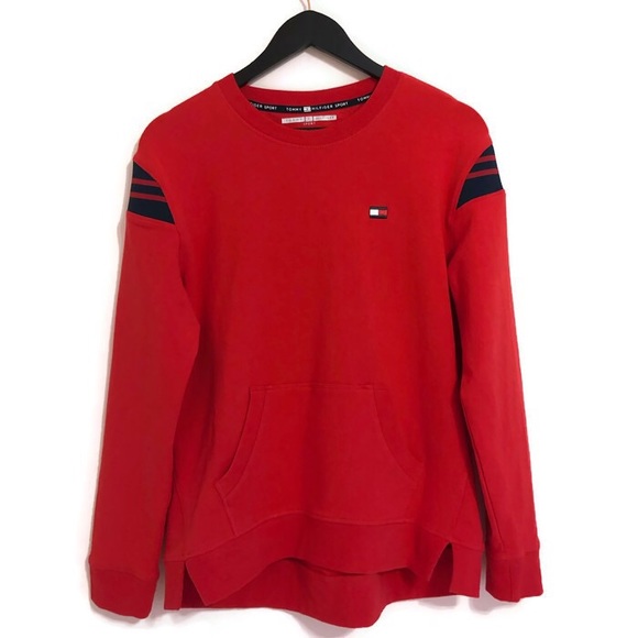 Tommy Hilfiger Sports Red & Black Pullover Sweater - Picture 2 of 4
